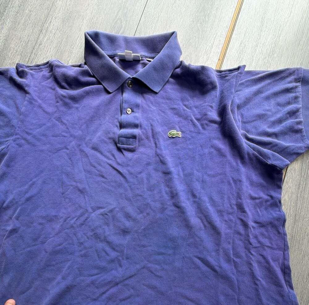 Lacoste Classic Fit Polo Shirt Men's 3XL US / FR 8 Purple Cotton Pique